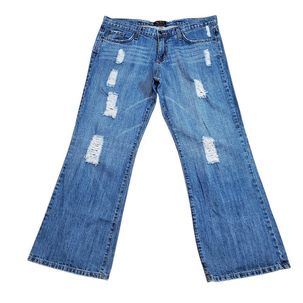 TRUCK JEANS Vintage Bootcut Distressed Original American Ride Y2K Jeans